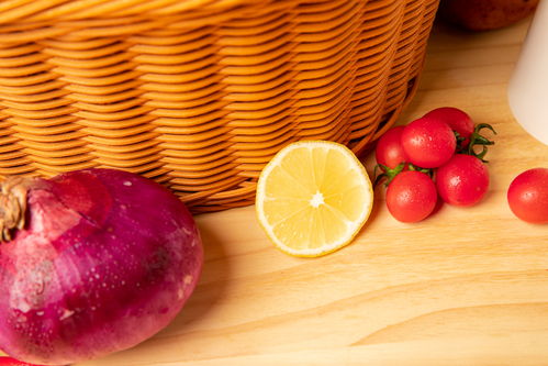 桌面美食蔬菜组合 摄影技巧与食材美学